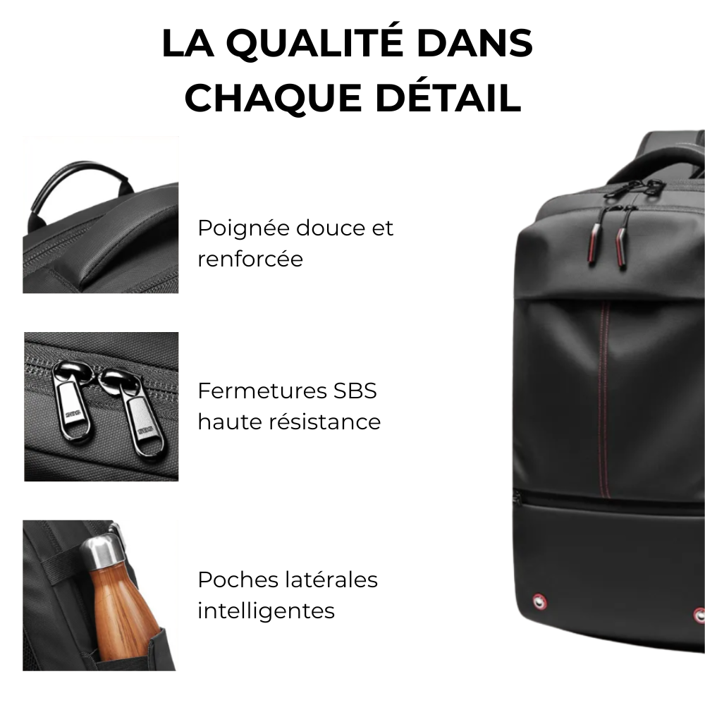 Orabag – Sac à dos extensible 25 à 60 L avec compression sous vide