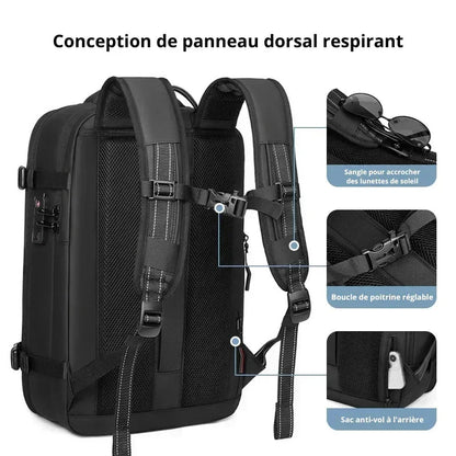 Orabag – Sac à dos extensible 25 à 60 L avec compression sous vide