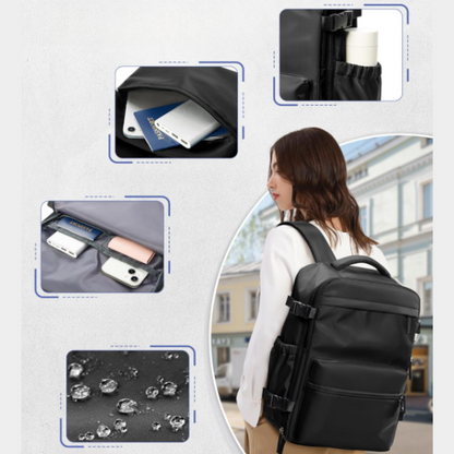 Orabag Go – Sac à dos léger cabine 20L extensible avec compartiments organisés